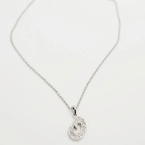 NWOT Sterling Silver Abstract Swirl Pendant Necklace - Picture 3 of 4